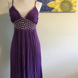 Purple studded dress